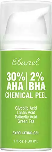 Ebanel 30% AHA 2% BHA Chemical Peel Exfoliant Gel, Face Peel