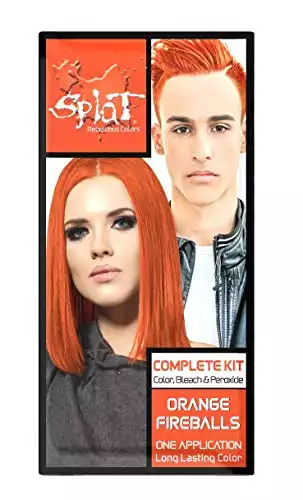 Splat Orange Fireball Semi-Permanent Orange Hair Dye