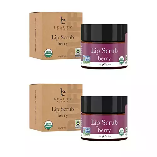 Organic Lip Scrub Berry - Lip Scrubs Exfoliator & Moisturizer