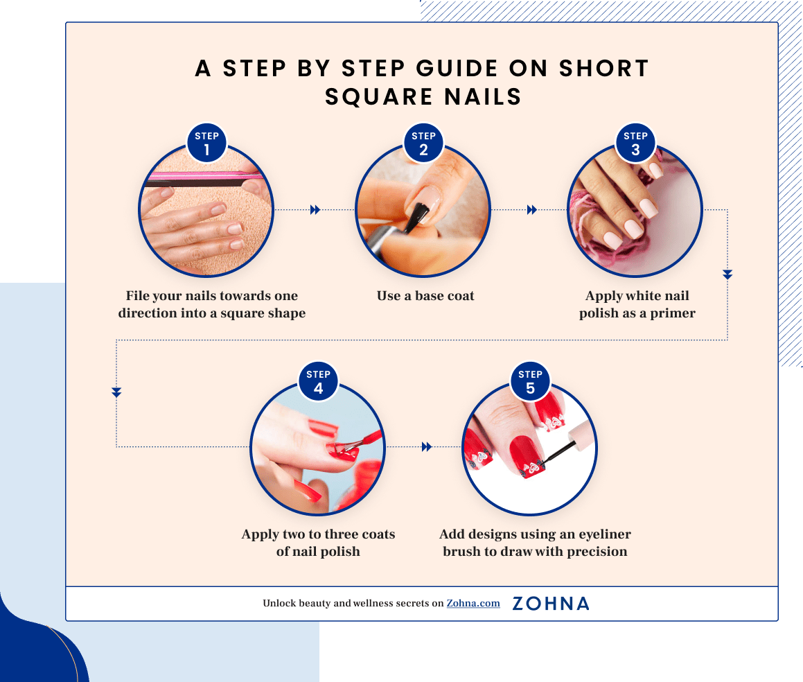 How to File Short Square Nails