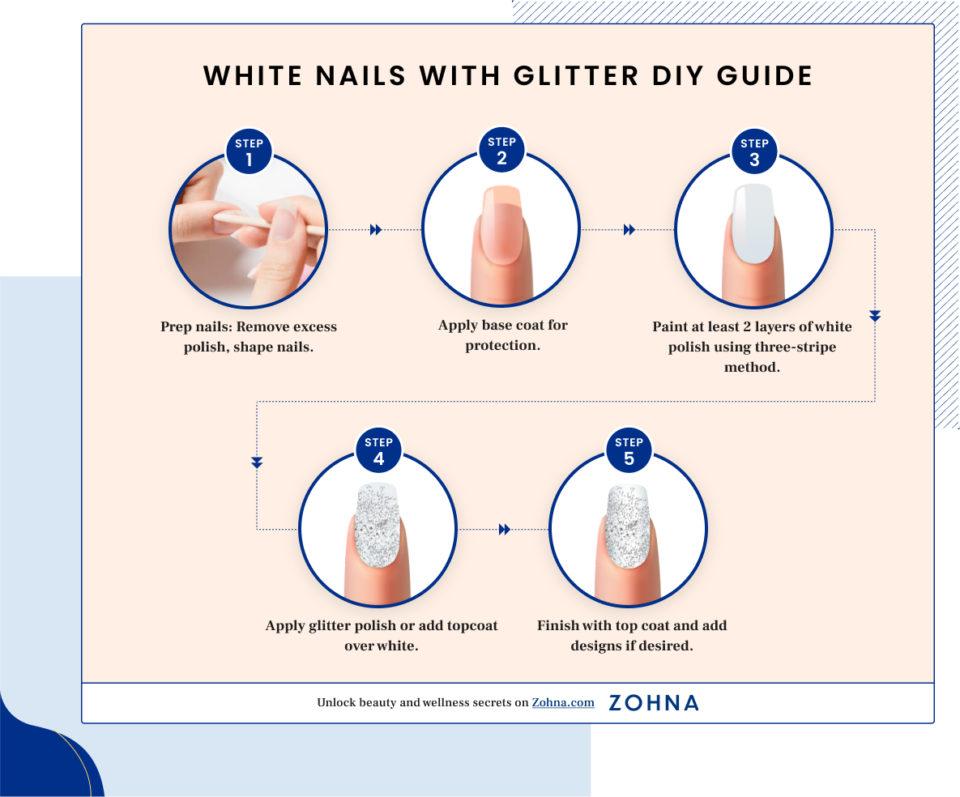 5. Pink and White Glitter Nails - wide 4