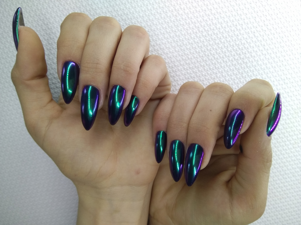 Acrylic Galaxy Nails