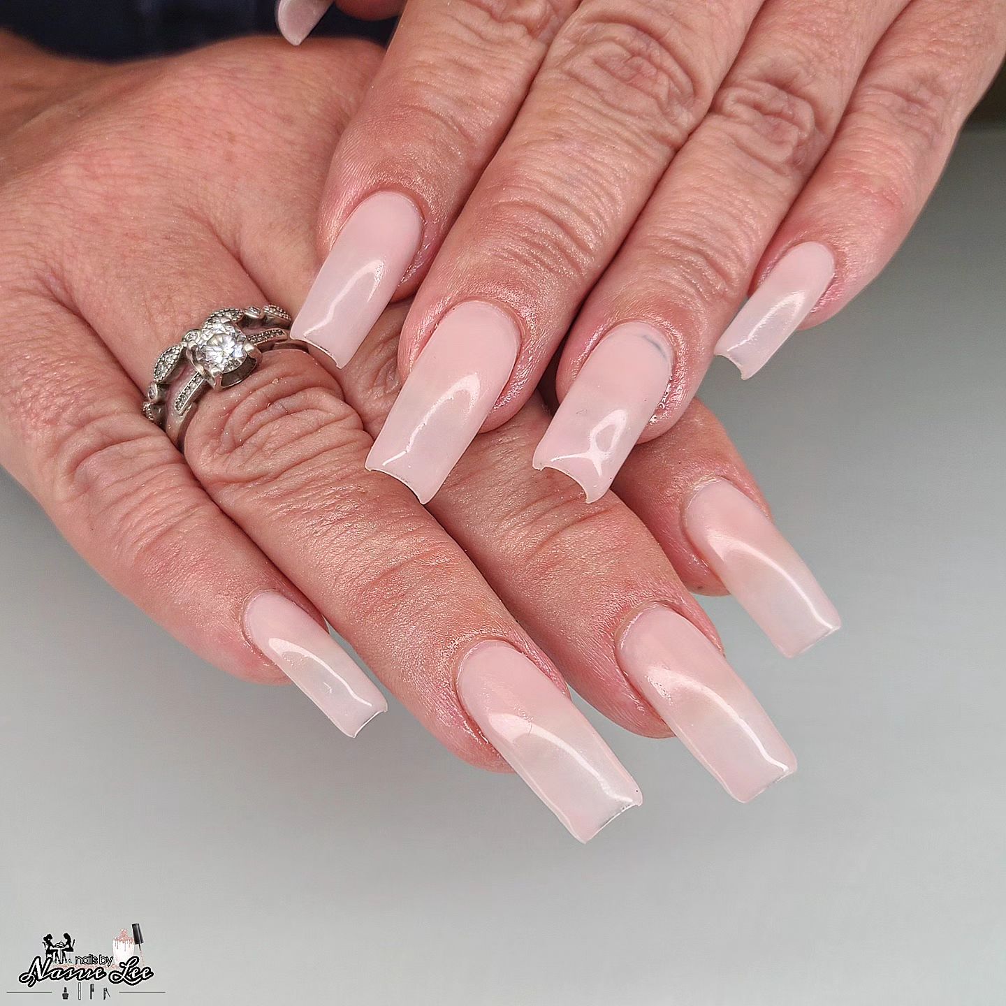 Acrylic Long Tapered Square Nails