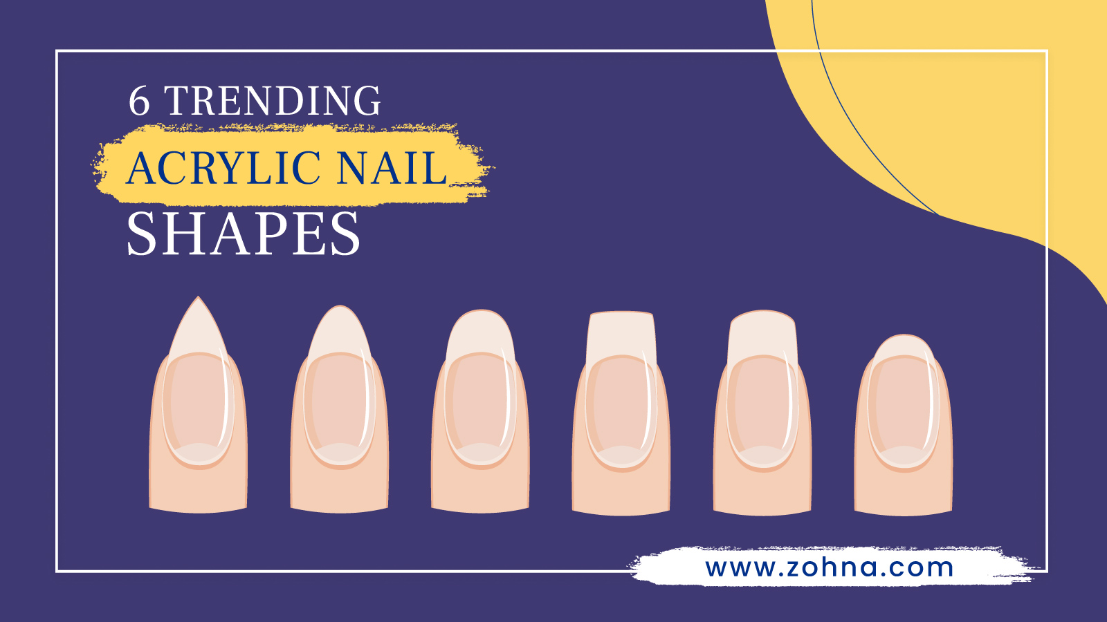 6 Top Trending Acrylic Nail Shapes According to Nail Salons