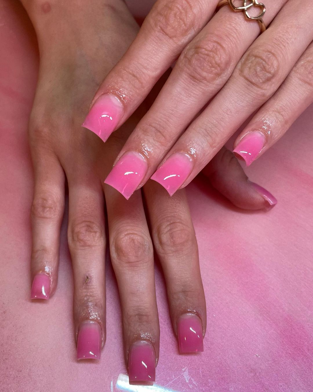 Acrylic Short Tapered Square Nails