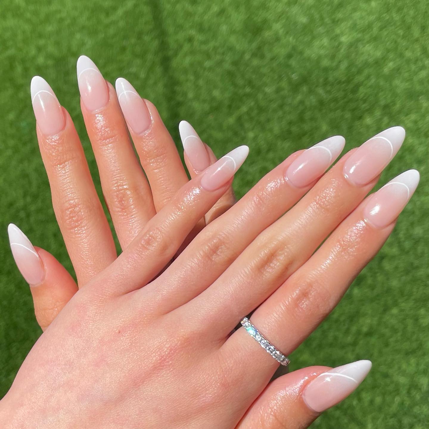 Almond Nails French Ombre
