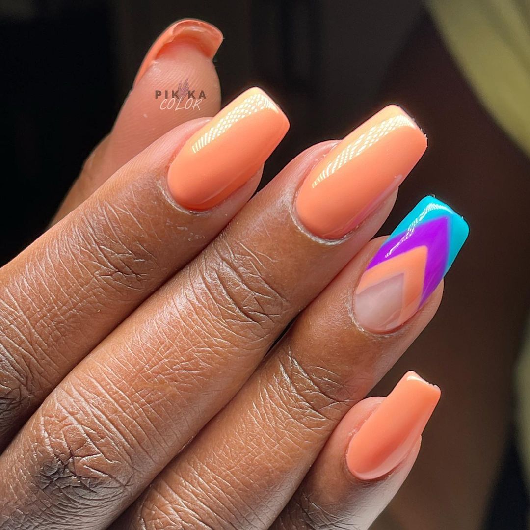 Apricot Color Nails