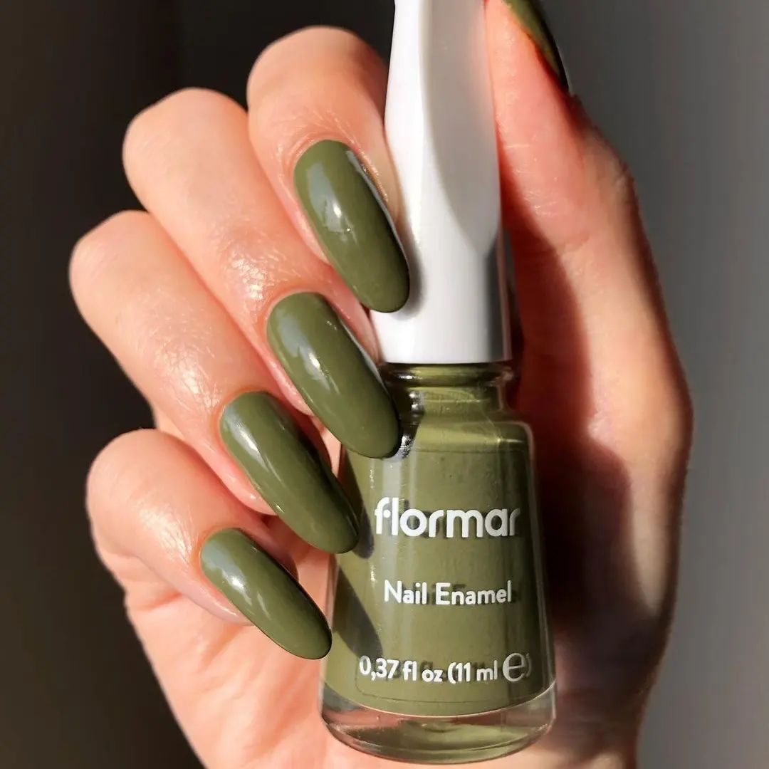 Army Green Nails