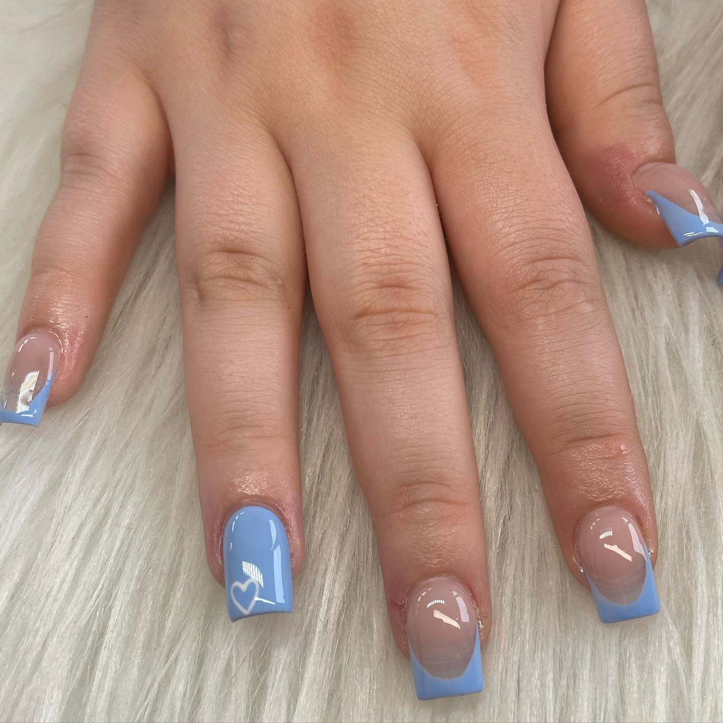 Baby Blue Acrylic Nails