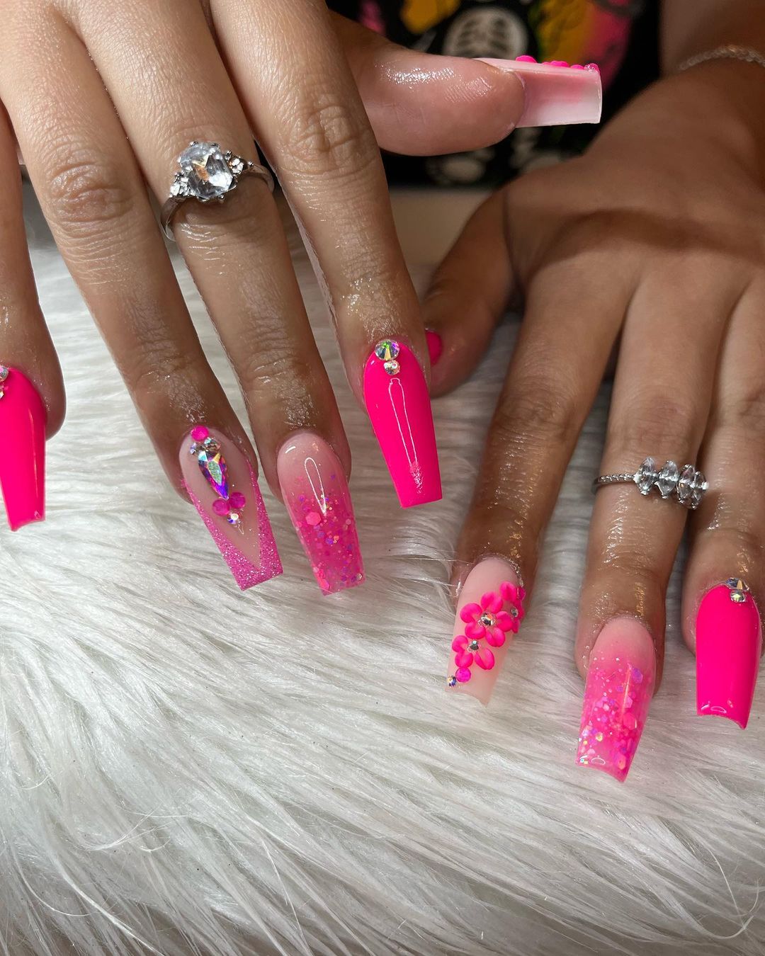 Baddie Pink Nails