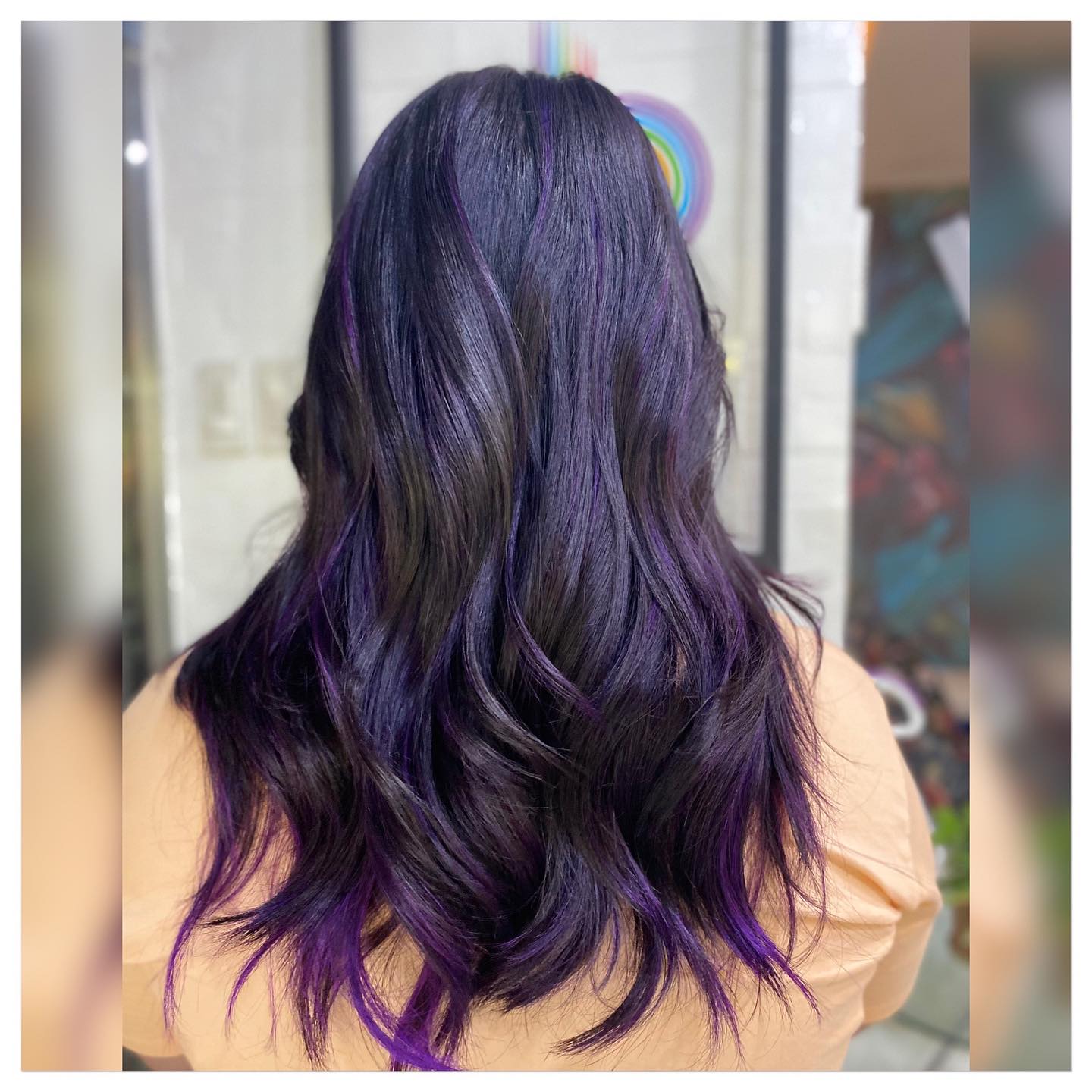 Black Dark Purple Hair