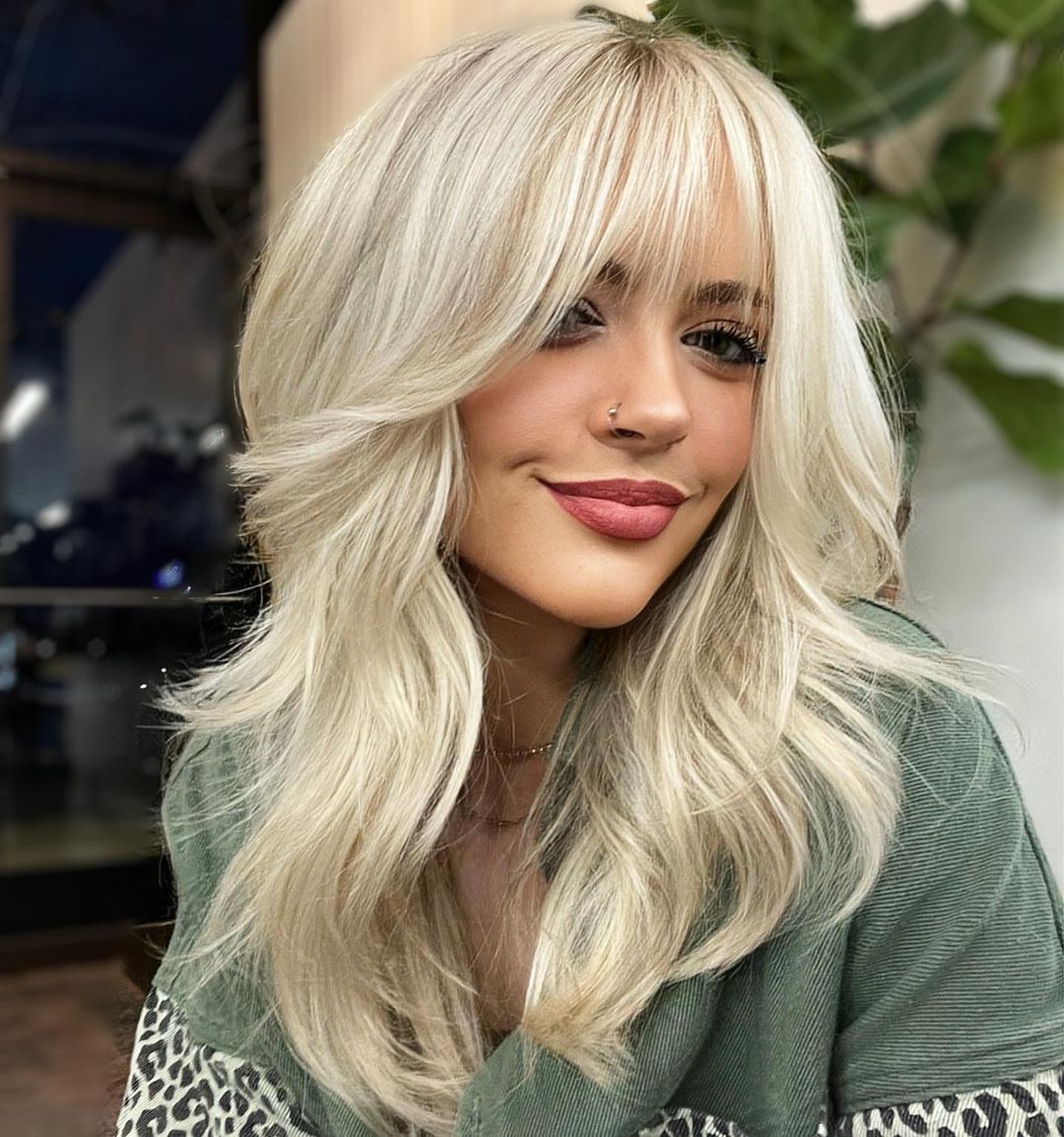 Blonde Hair With Wispy Bangs
