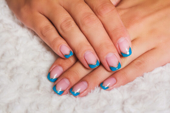 13 Beautiful Blue French Tip Nails