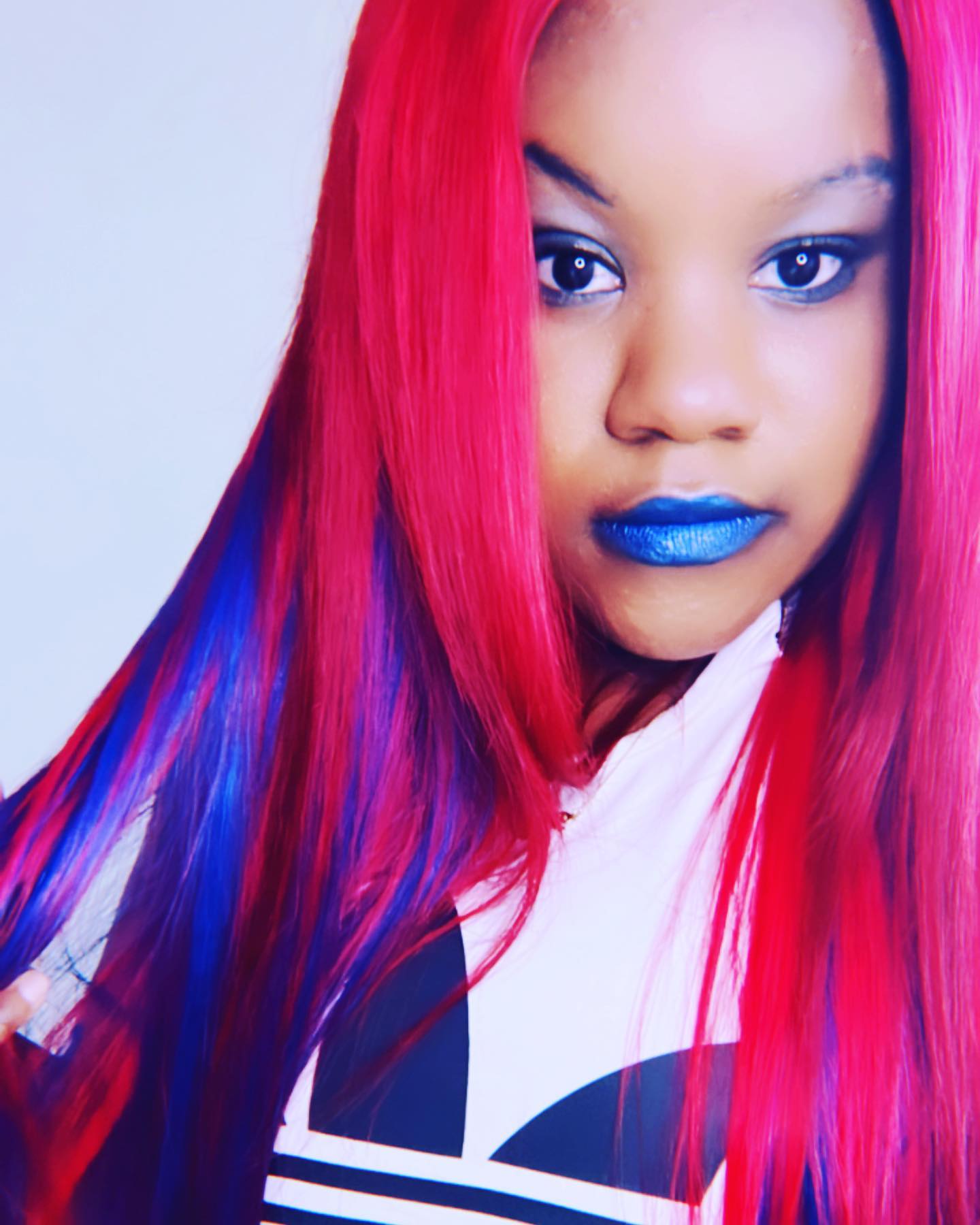 Blue Red Hair Color