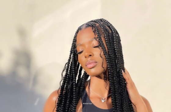 14 Laid Back Bohemian Knotless Braids Hairstyles