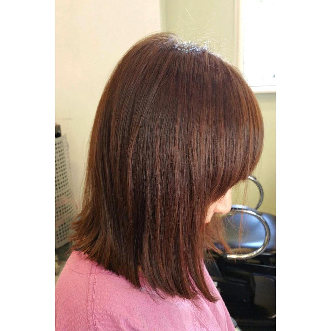 Brown Light Burgundy Hair Color