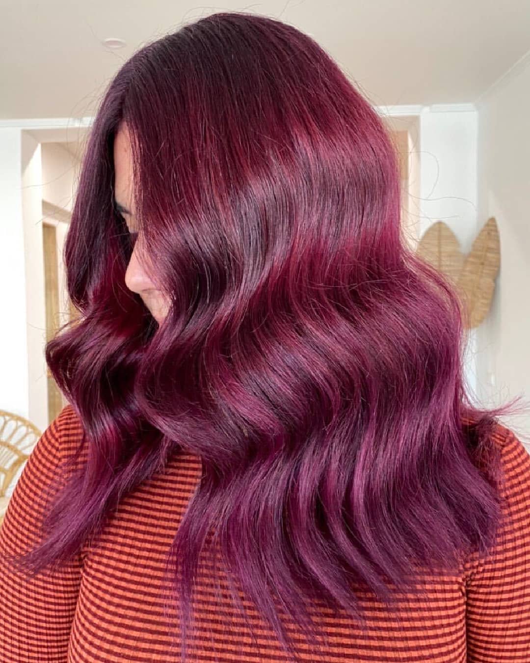 Burgundy Purple Hair