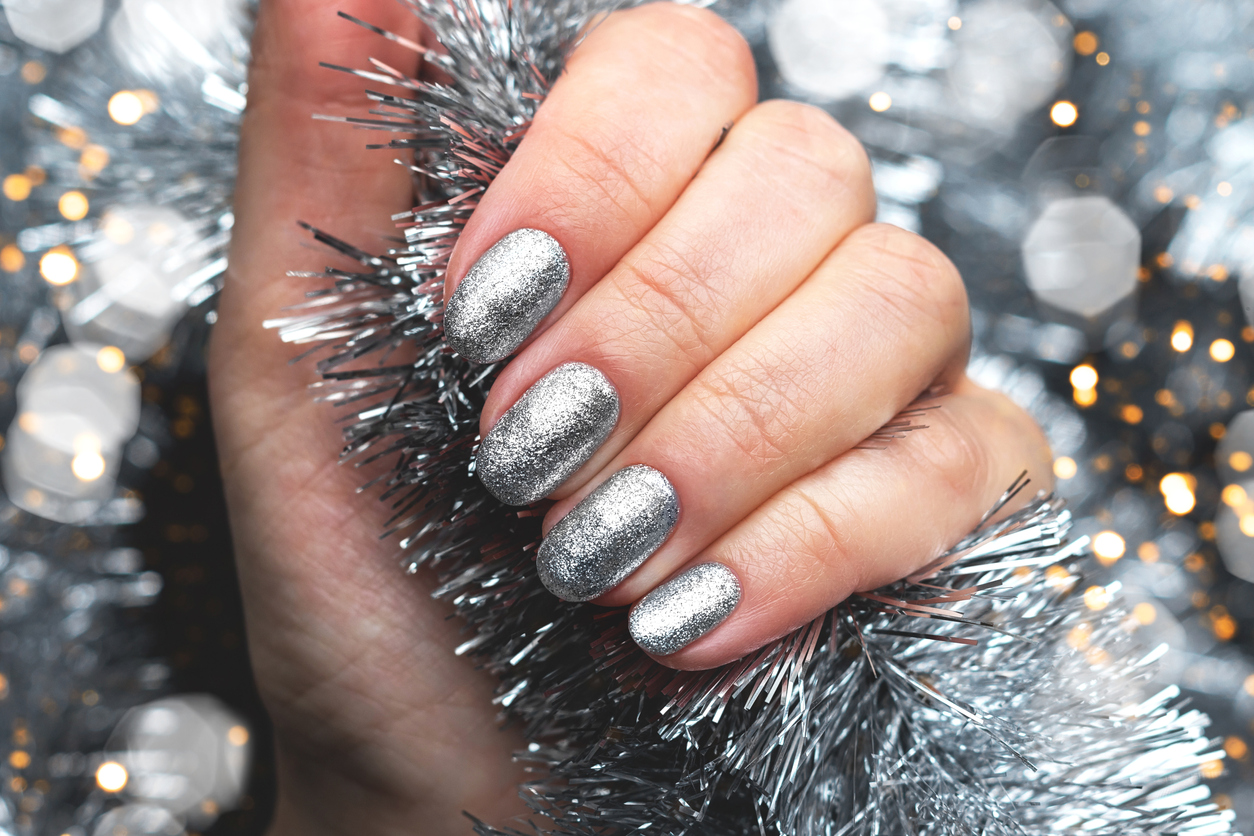 Christmas Glitter Nails