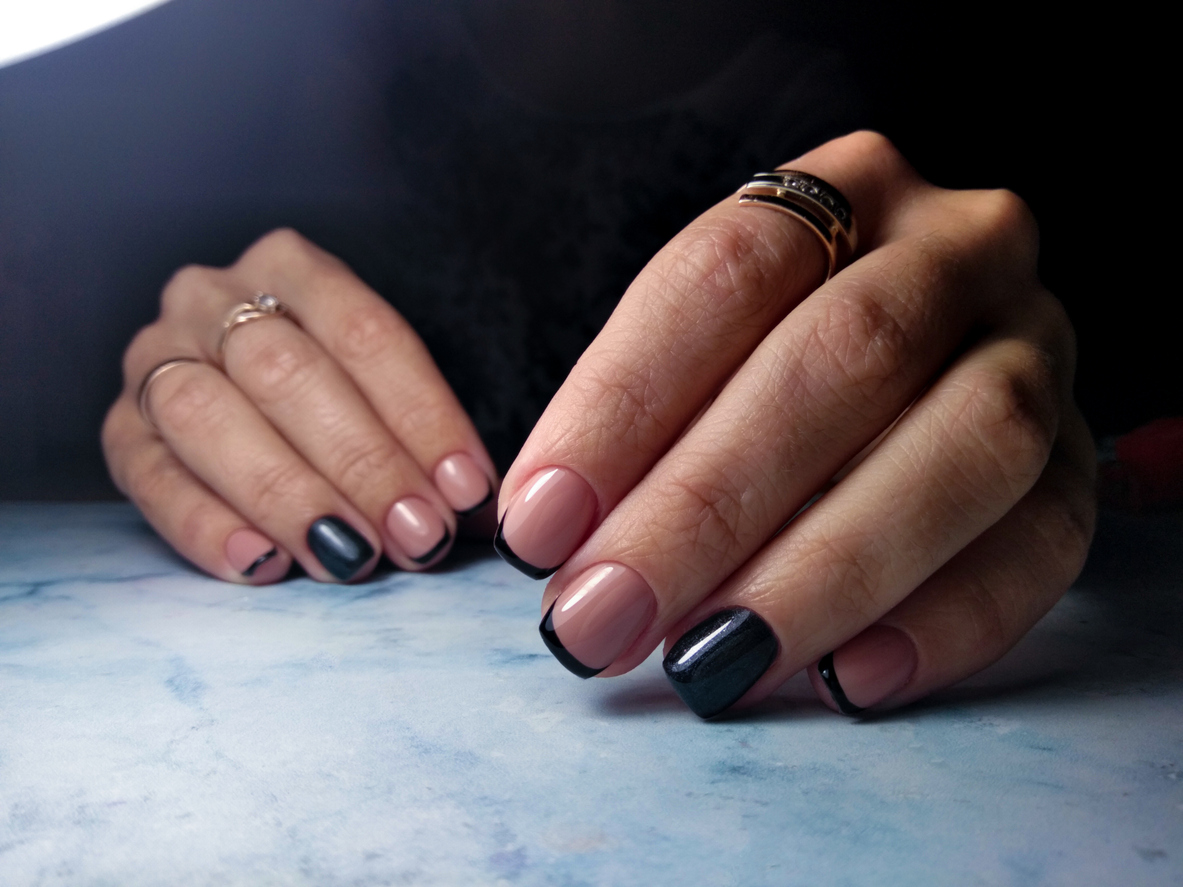 Classic Black French Tip Designs