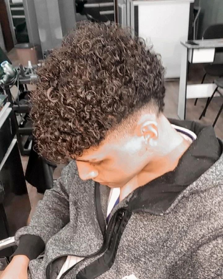 Curly Edgar Haircut