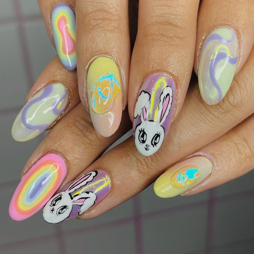 Cute Bunny Nails