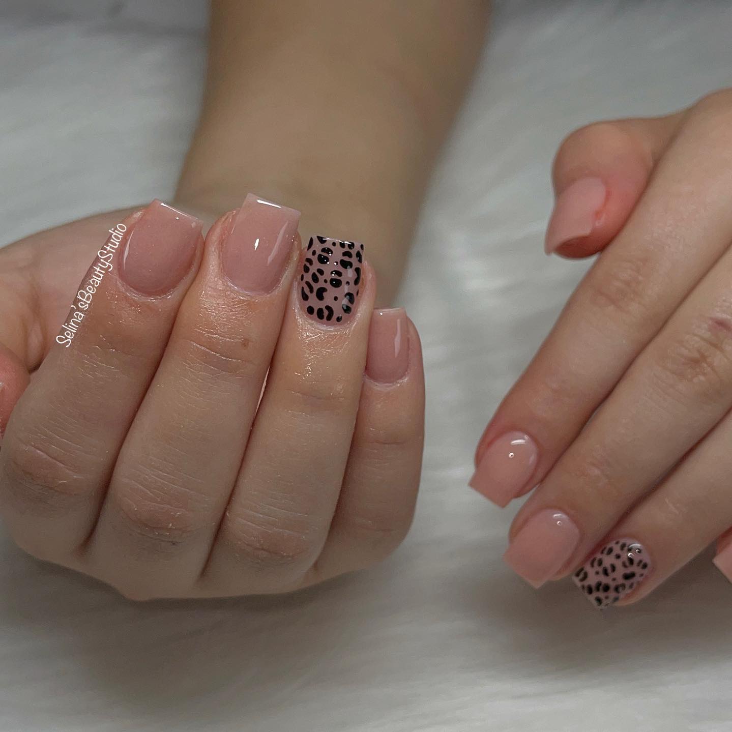 Cute Cheetah Nails