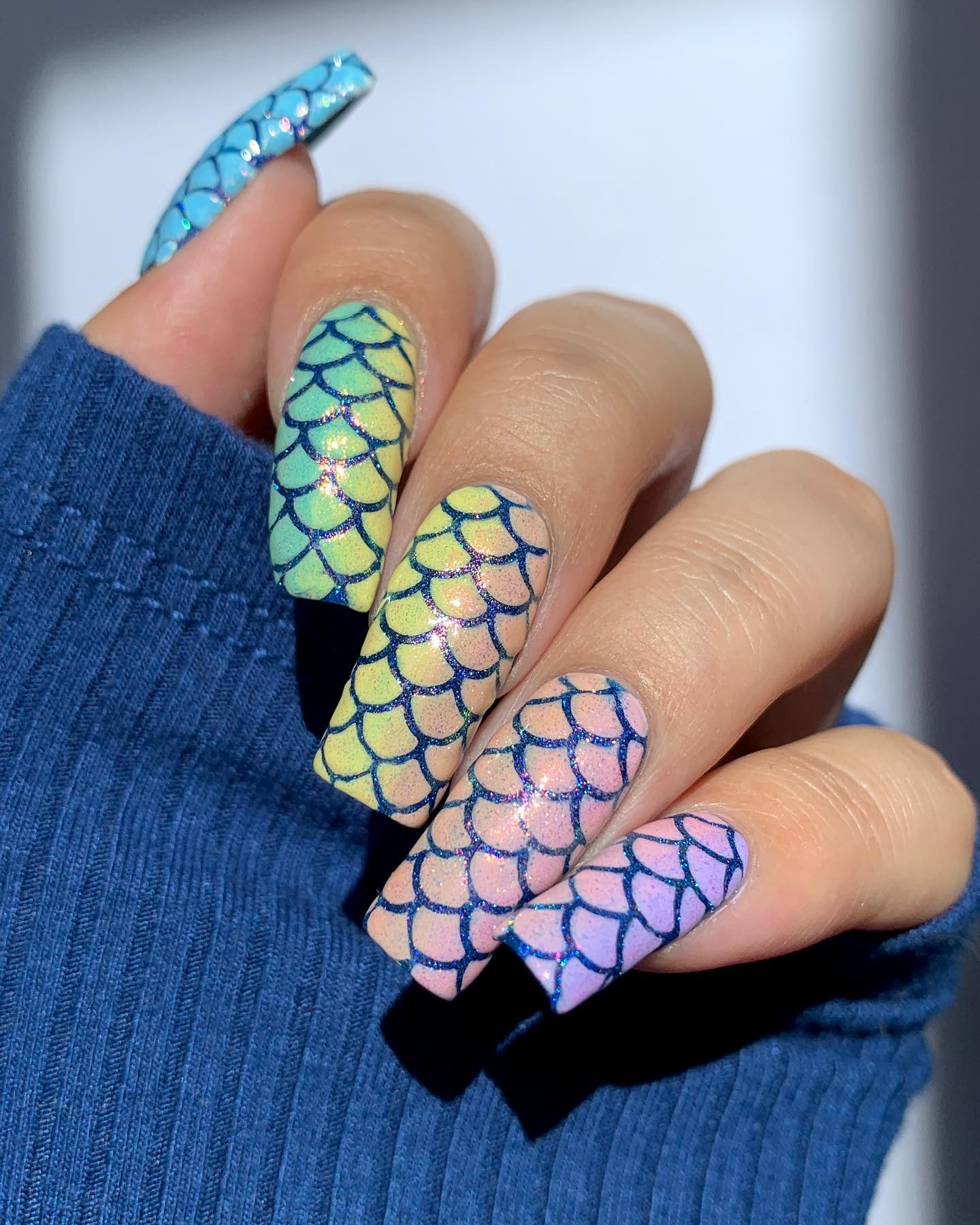 Cute Mermaid Nails
