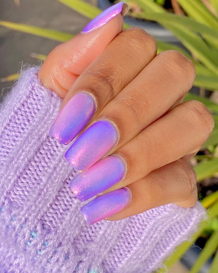 Cute Nails Purple