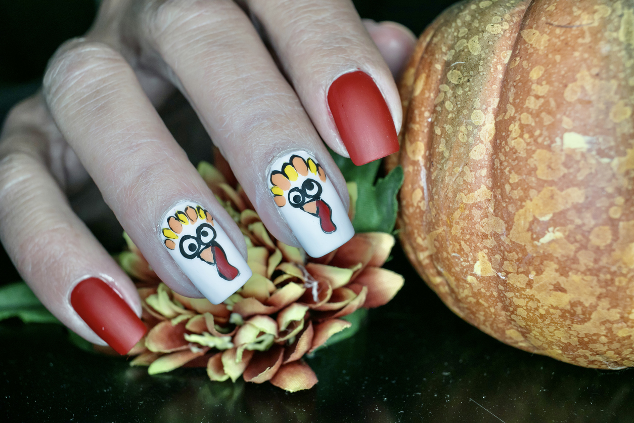 Cute thanksgiving nails