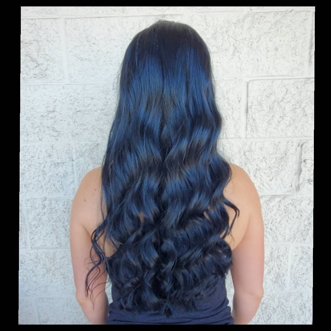 Dark Blue Black Hair