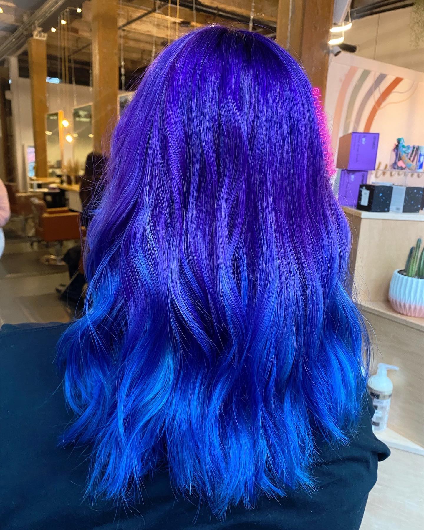 Dark Blue Violet Hair Color