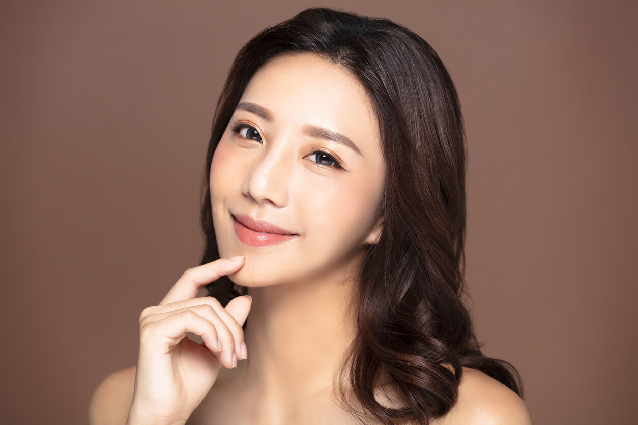 Dark Brown Balayage Asian