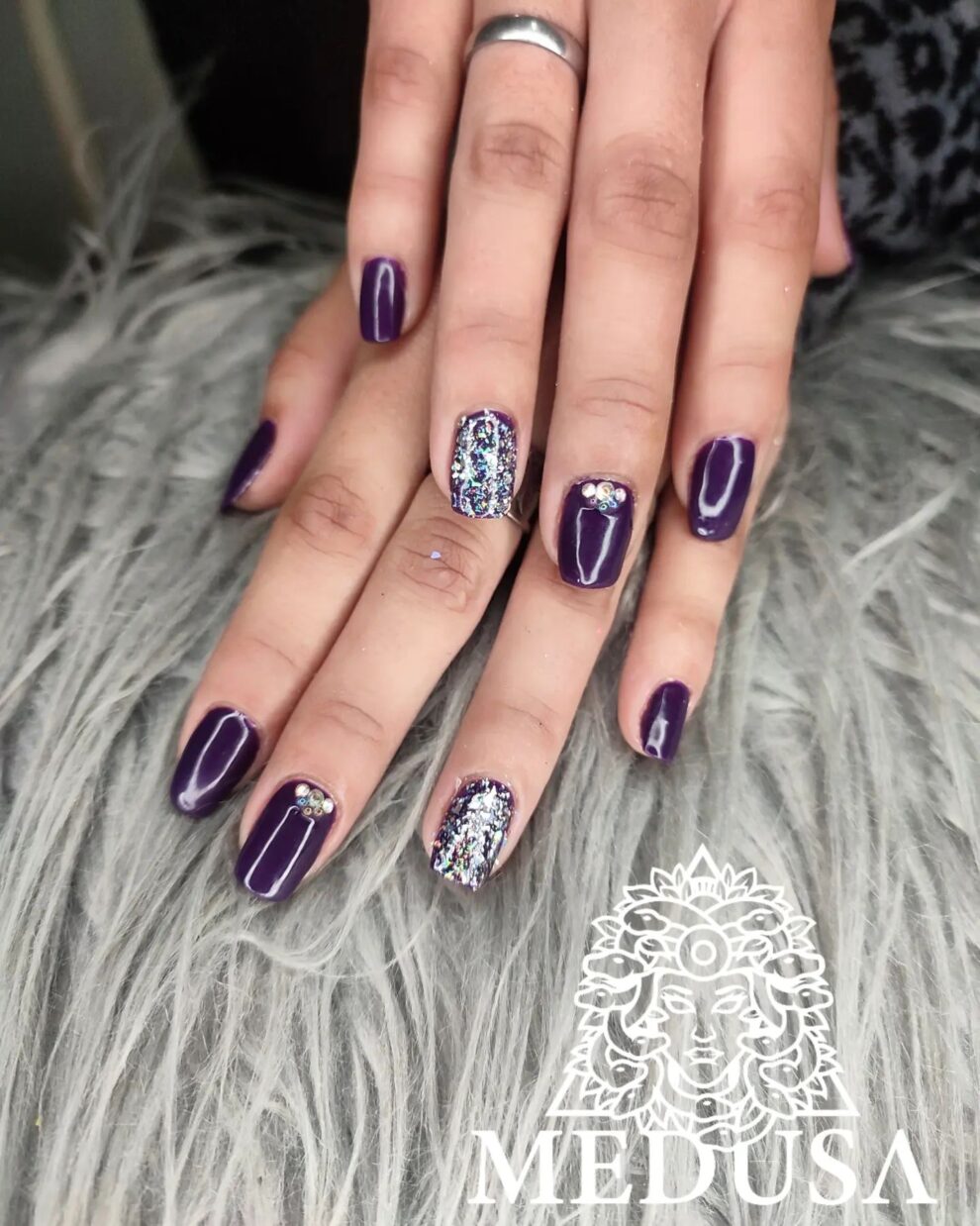 28 Mesmerizing Dark Purple Nails in 2024 to Try - Zohna
