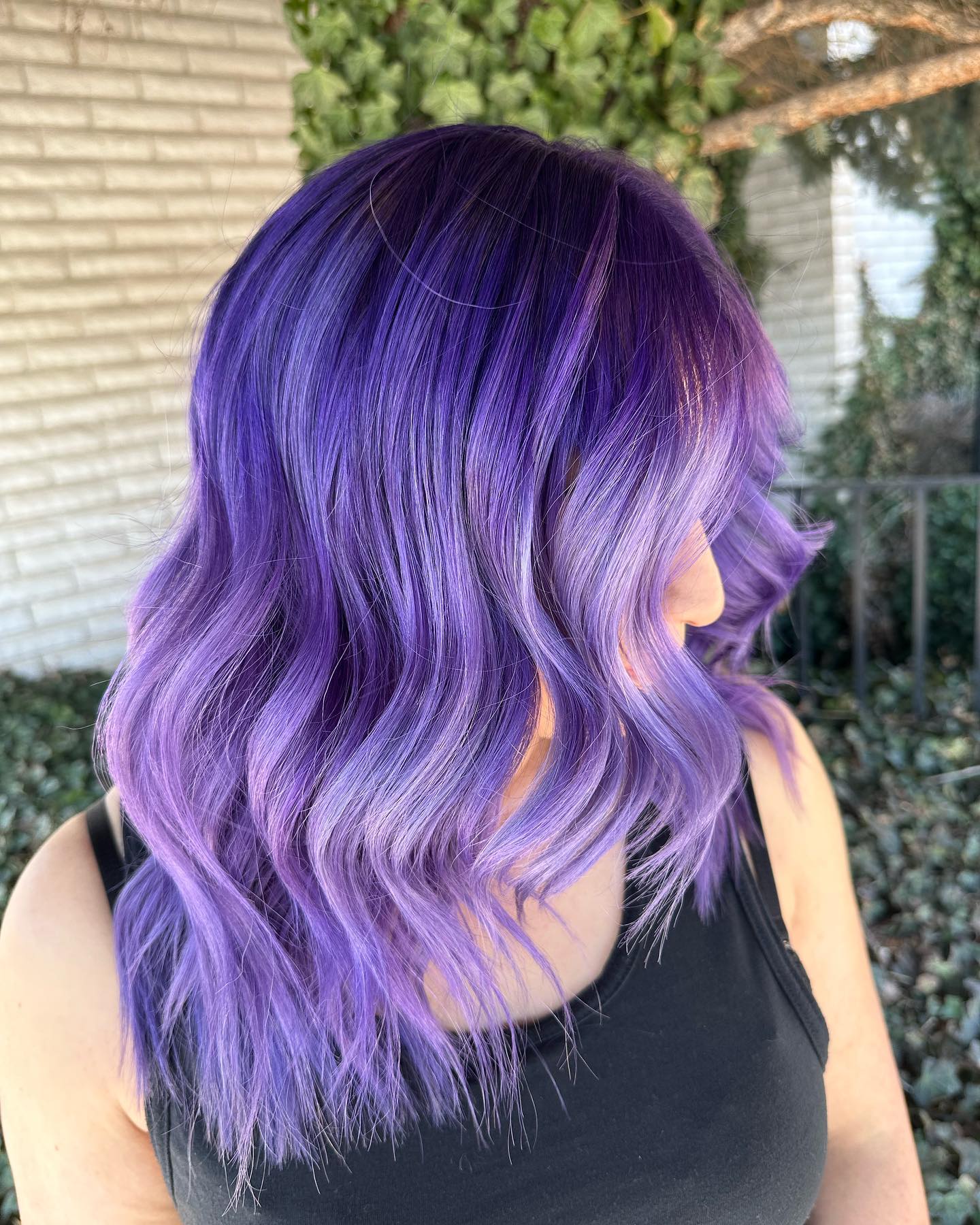 Dark to Light Purple Hair