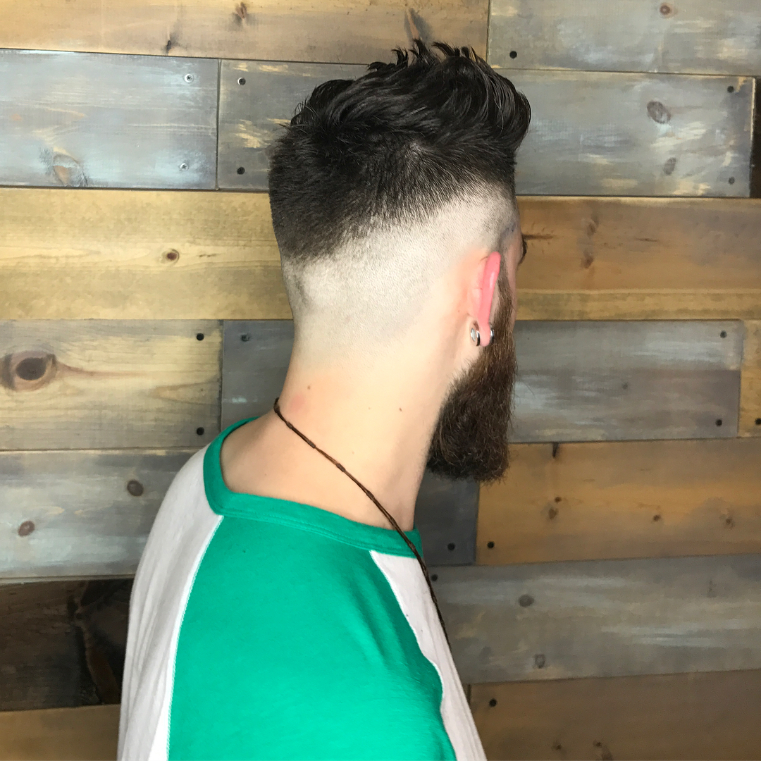 Drop Fade With Quiff