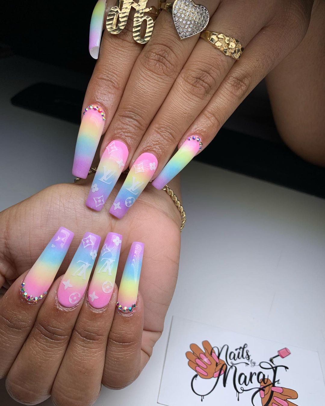 Easter Ombre Nails