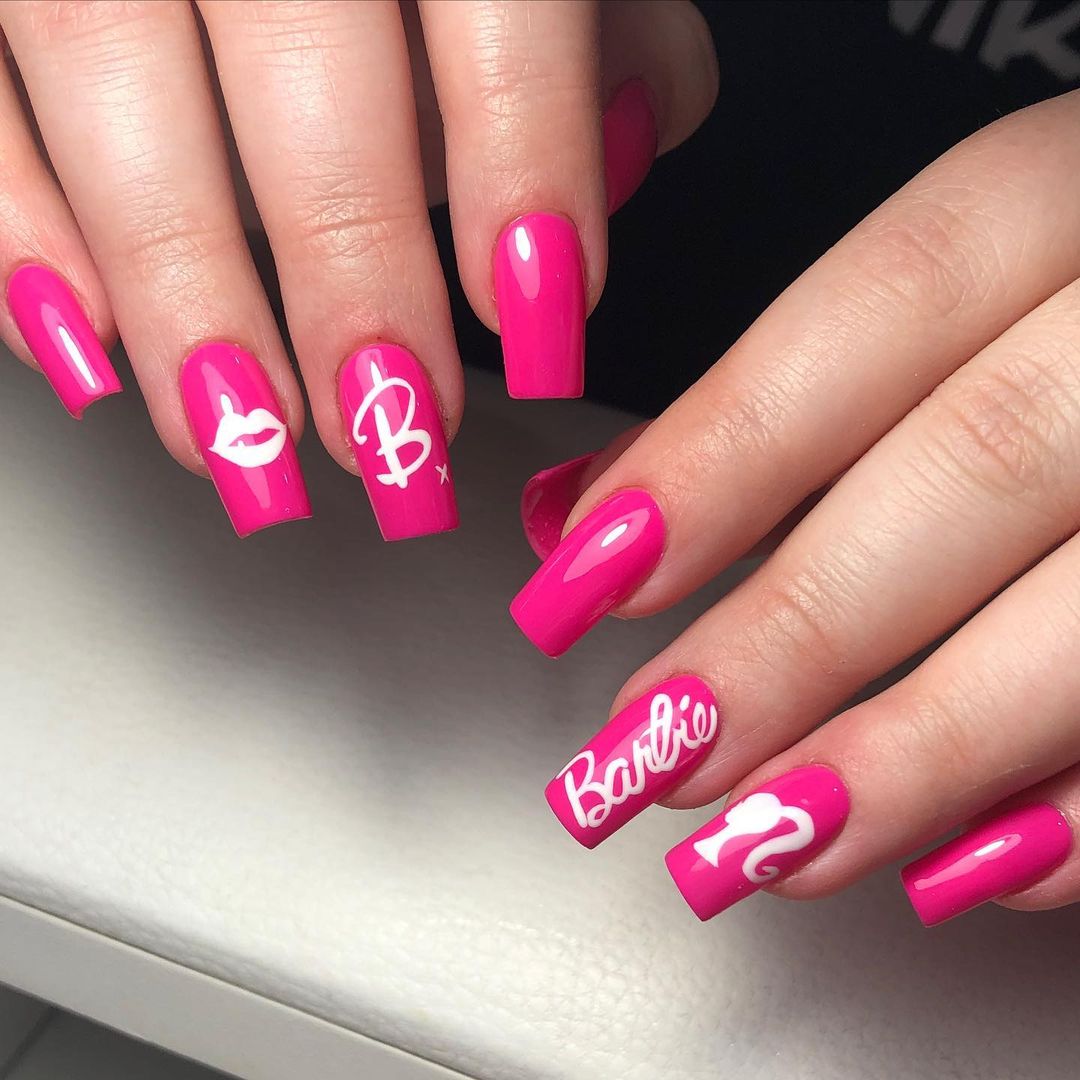 Easy Barbie Nails