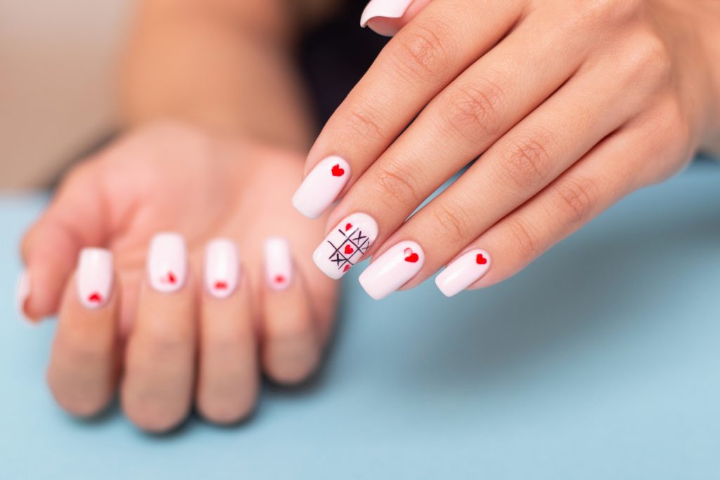 Easy Valentines Day Nails