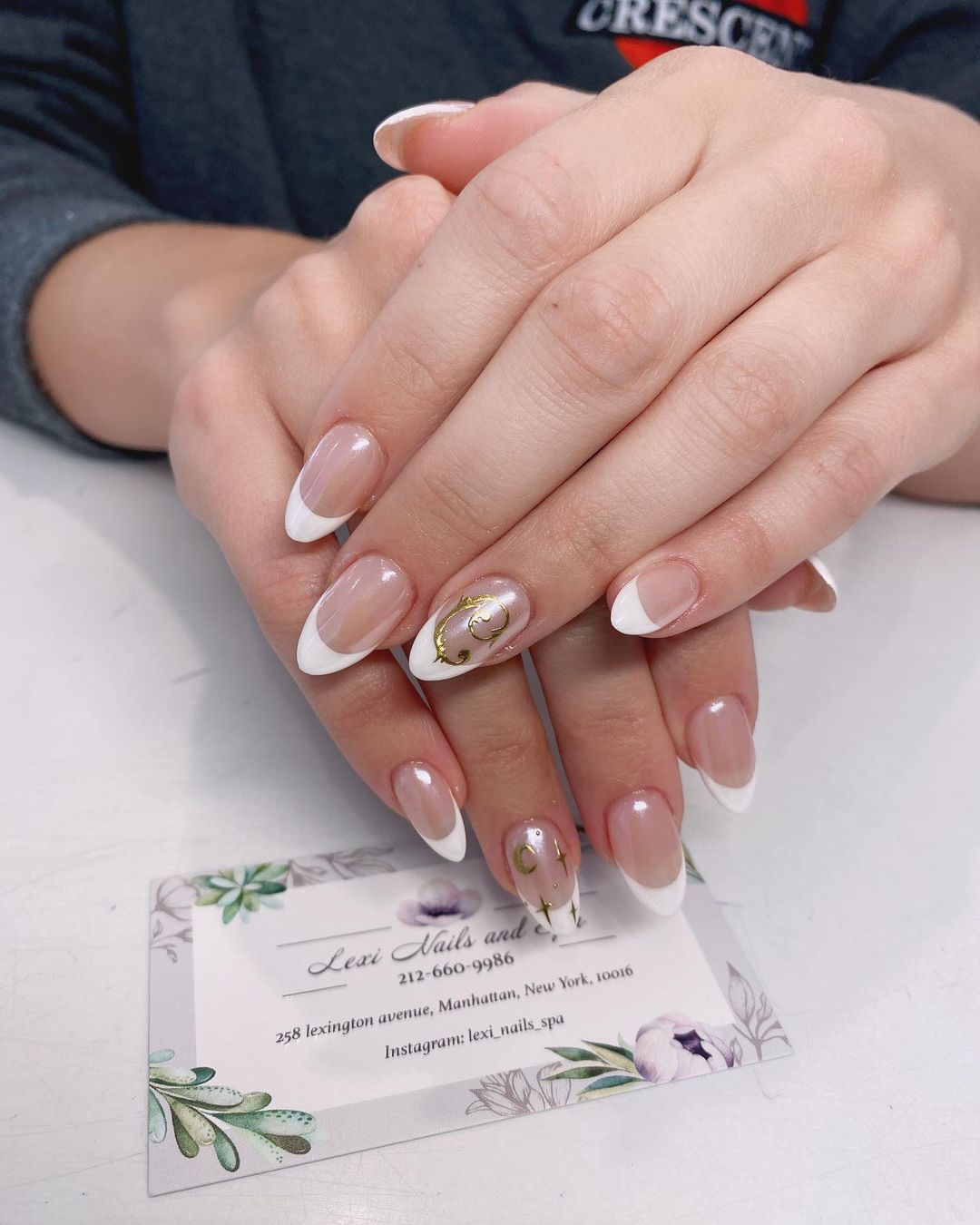 French Tip Wedding Nails