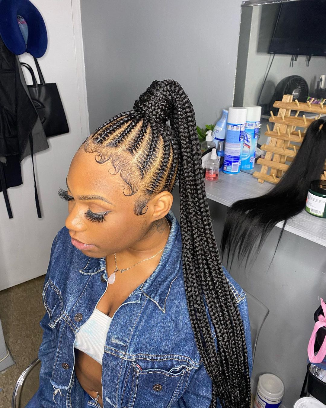 Frontal Braided Ponytail