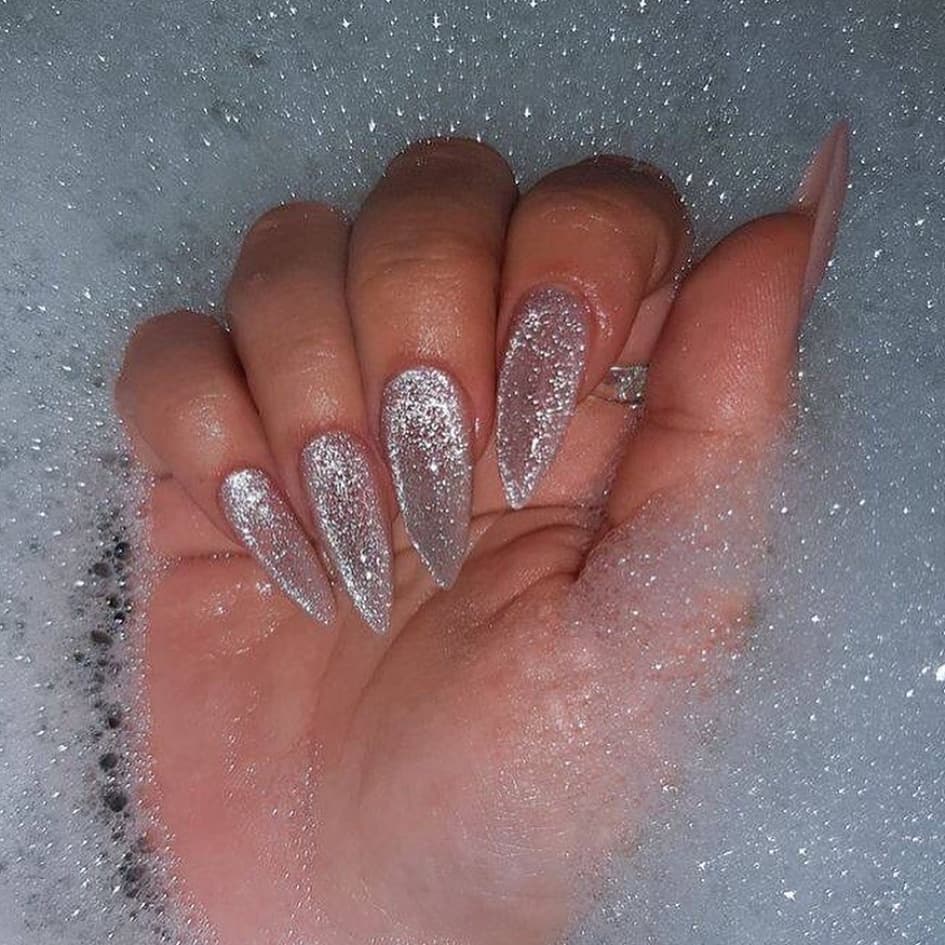 Glitter Shellac Nails