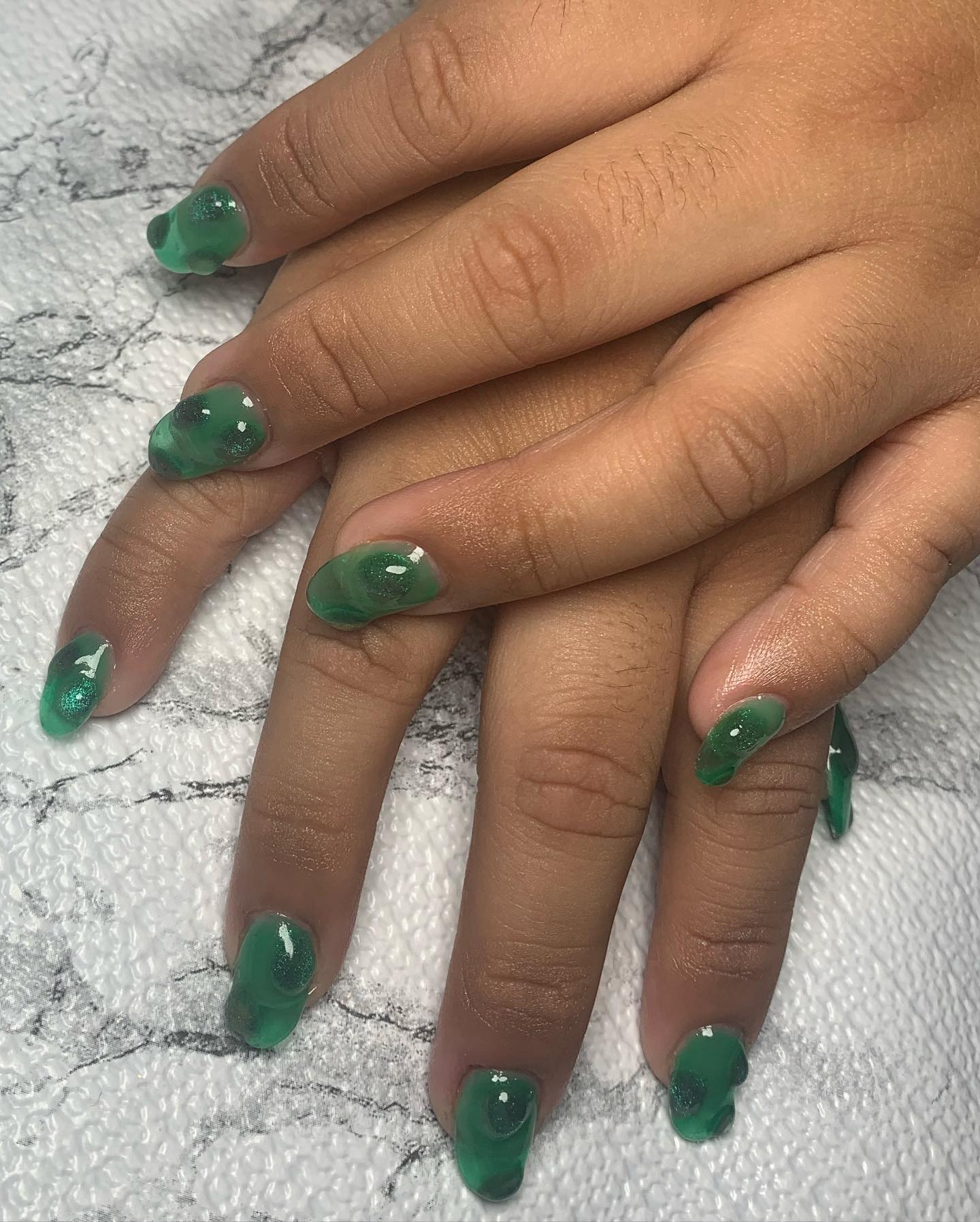Green Jelly Nails