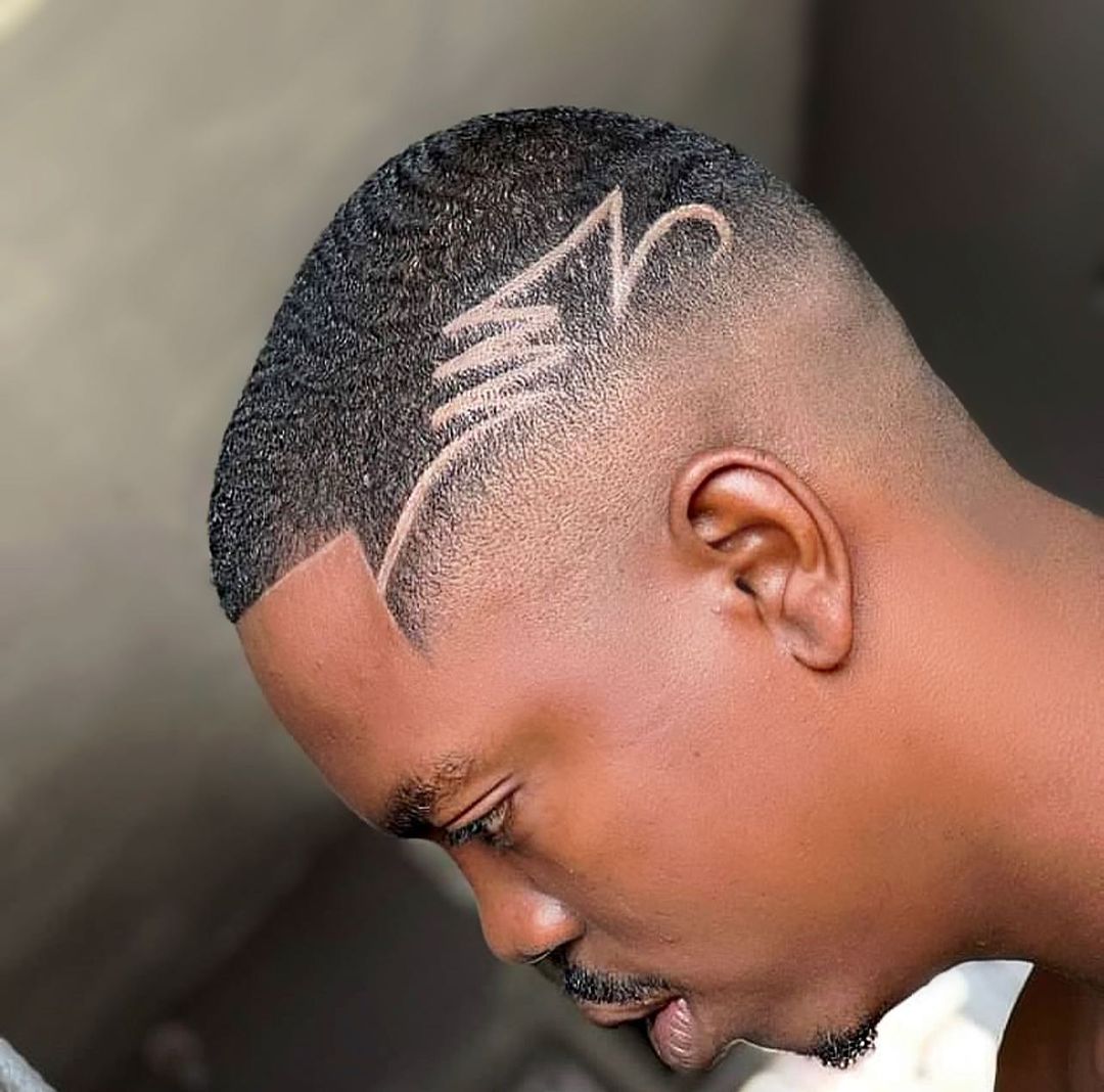 High Fade with Design