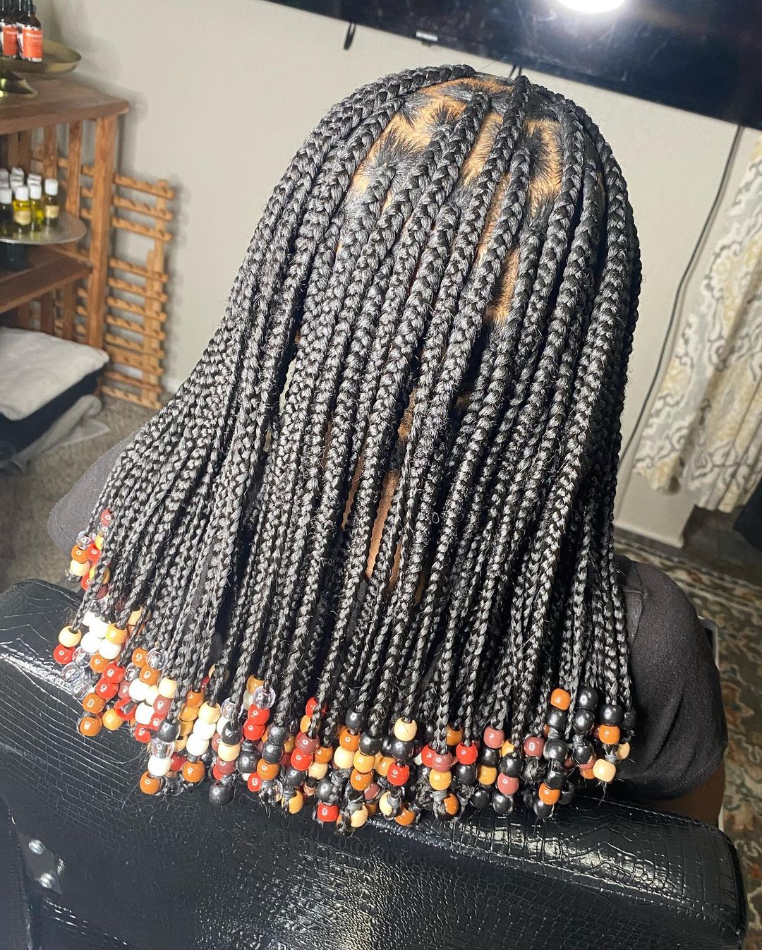 Jumbo Knotless Braids with Accessories