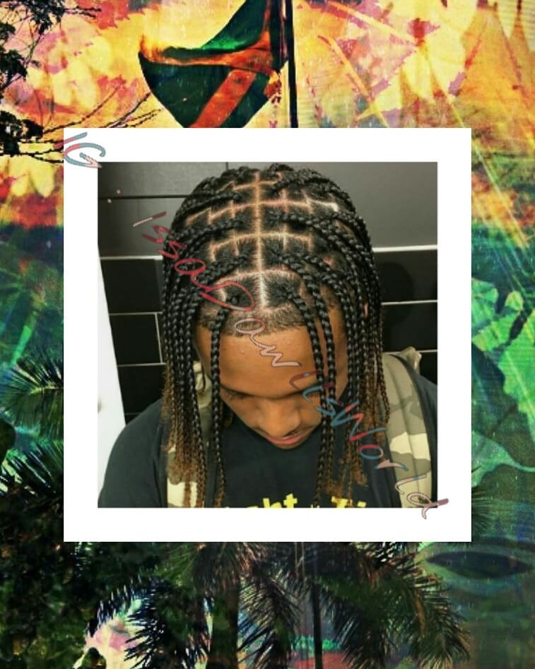 Knotless Box Braids for Men