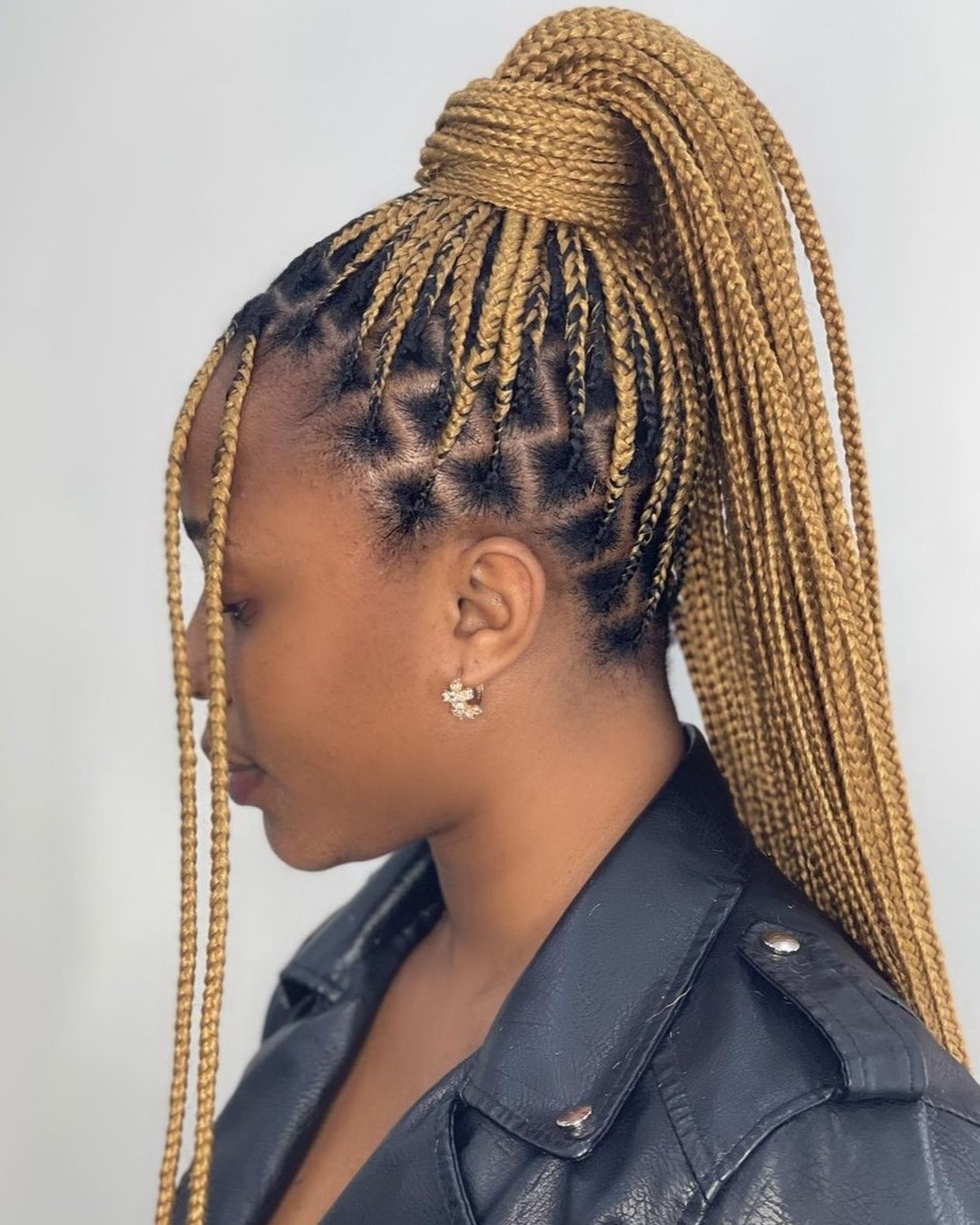 Knotless Box Braids with Color