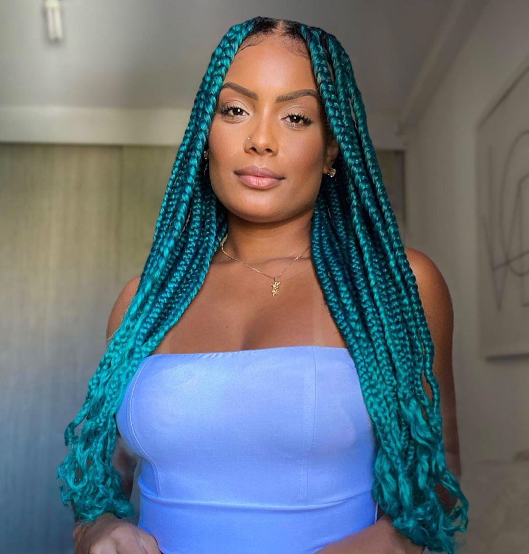 Knotless Braids Styles with Color