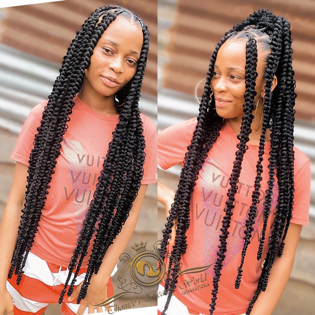 Large Butterfly Braids
