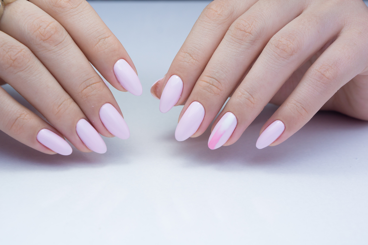 Light Pink Acrylic Nails
