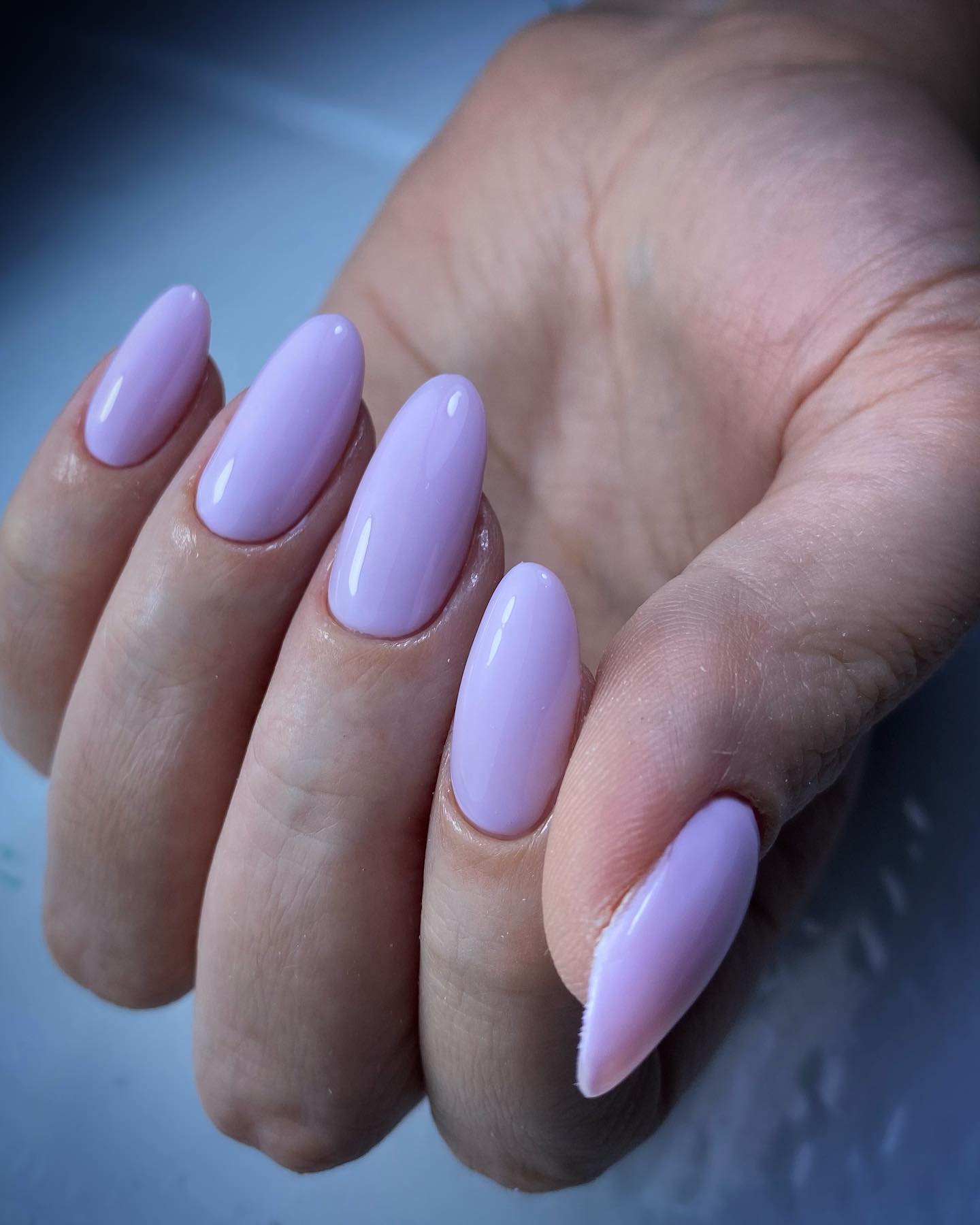 Light Purple Nails Almond
